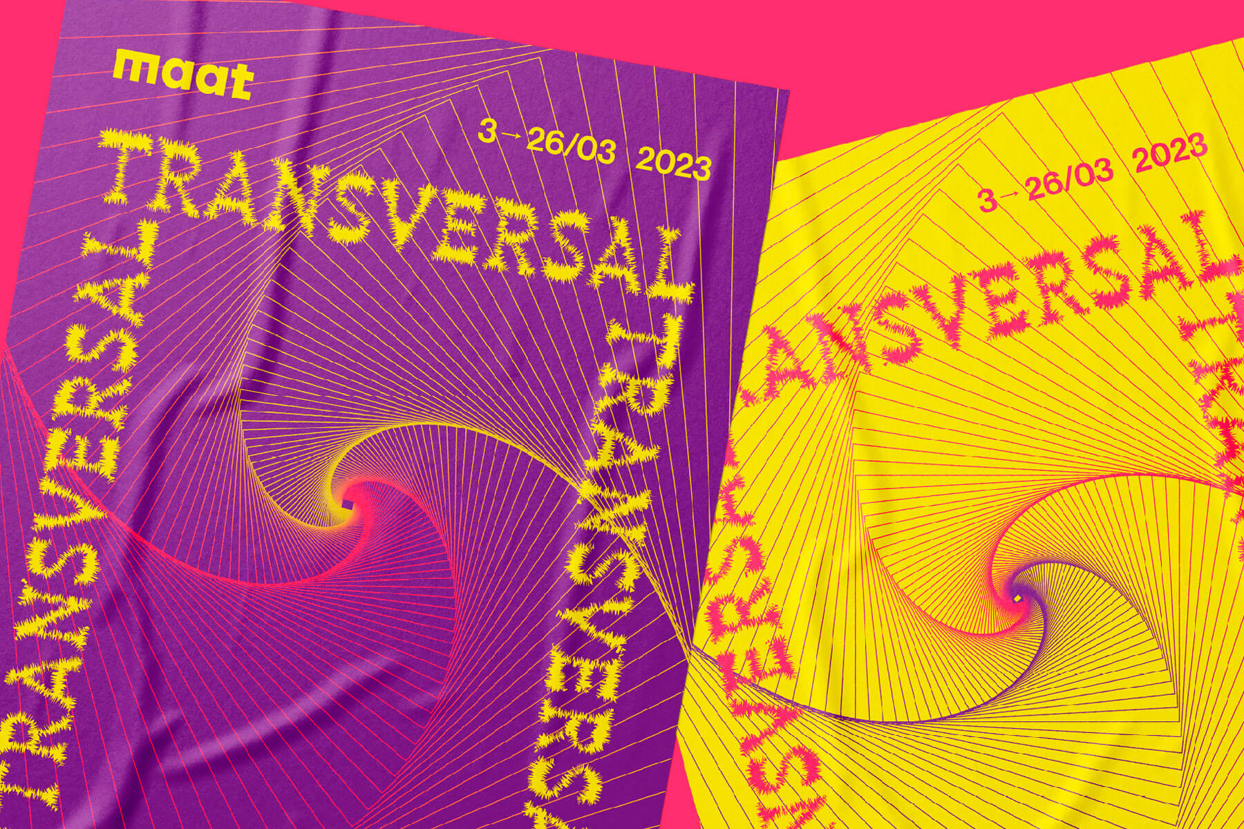 close up of the two versions of the poster